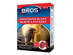 Rodenticid BROS parafínové bloky na myši a potkany 100g akce exp. 12/22