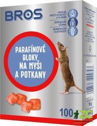 BROS Rodenticid parafínové bloky na myši a potkany 100g