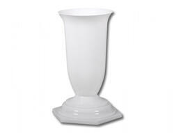 Váza hřbitovní MEWEA plastová d15x30cm bílá