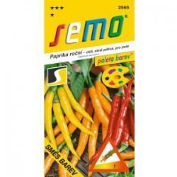SEMO Chilli semínka VÝBĚR - barevné papričky silně pálivé 